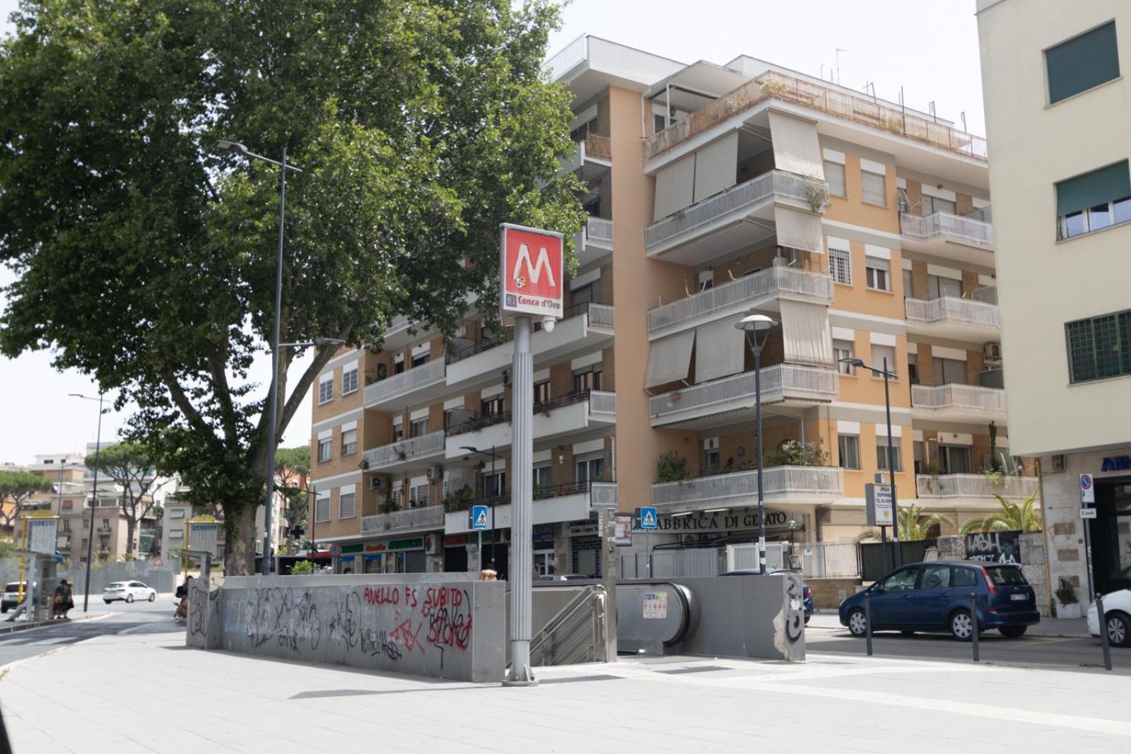 Via Conca D'oro Adiacente Fermata Della Metro B Rom